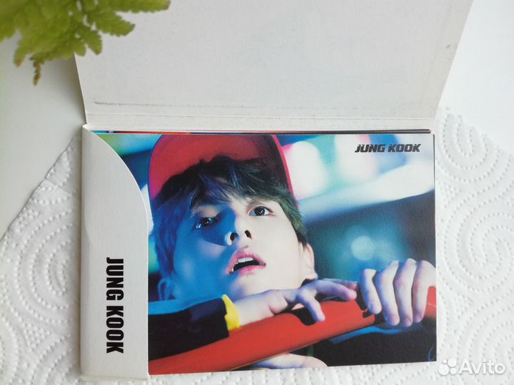 Почтовые открытки (набор) BTS Чон Чонгук+наклейки