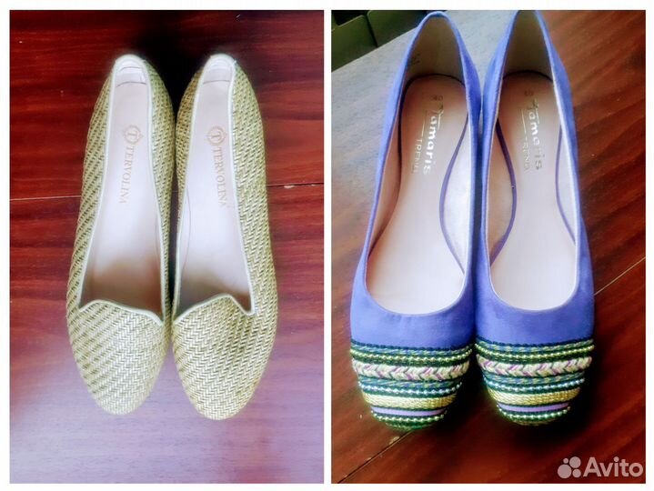 Балетки туфли кожа Tervolina