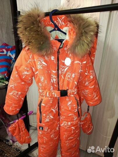 Зимний комбинезон для девочки 104