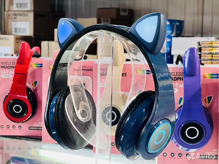 Наушники с кошачьими ушками