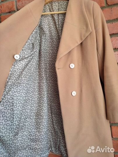 Кашемировое женское пальто весна/осень 46-48