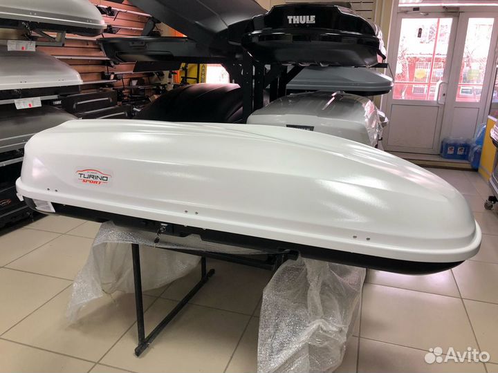 Автобокс багажник на крышу Toyota Rav 4 (4 поколен