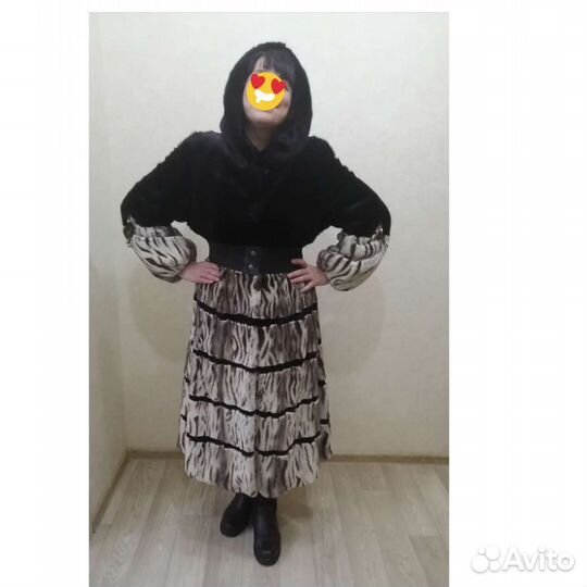 Шуба норковая с капюшоном новая