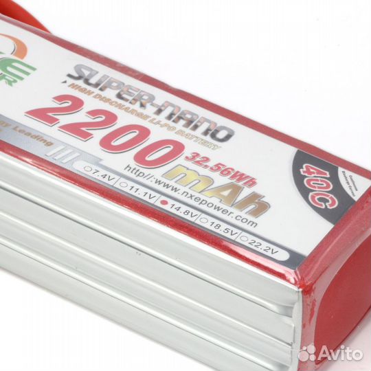 Аккумулятор LiPo 4S 2200mAh 40C (NXE) 14.8В