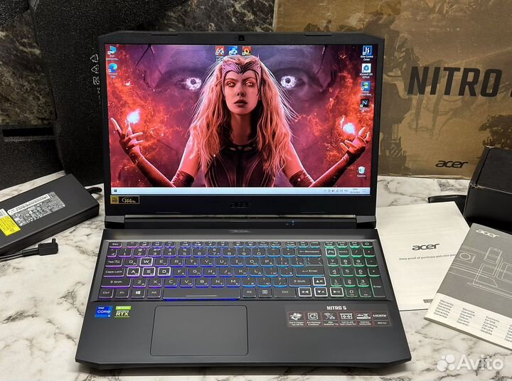 Новый Acer Nitro 5 I5 12x/16GB/RTX 3060/SSD 2TB