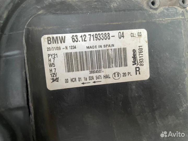 Фара галоген BMW E87