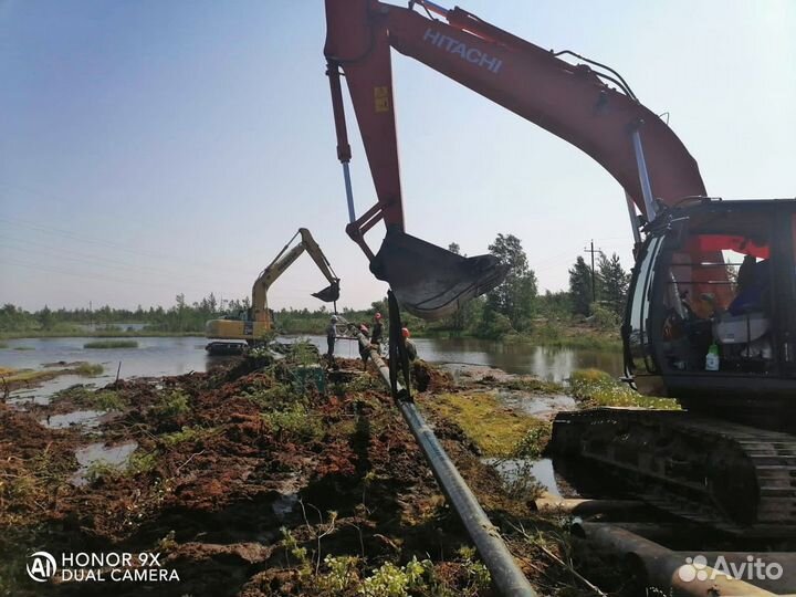 Услуги аренда экскаватора гусеничного