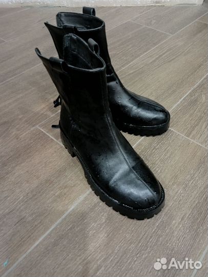 Ботинки женские 38 размера кожаные