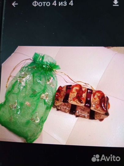 Браслет с янтарем