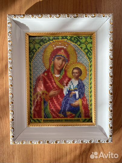 Икона ручной работы. Бисер