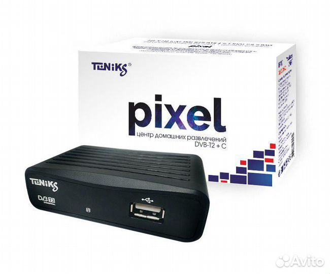 Цифровая приставка Teniks Pixel DVB-T2+C, Youtube