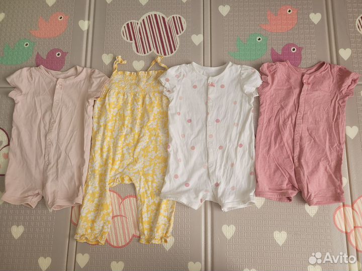 Летняя одежда для девочки пакетом 80