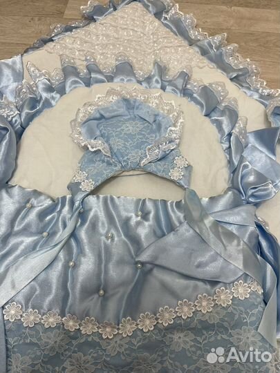 Зиминий конверт и одеяло на выписку