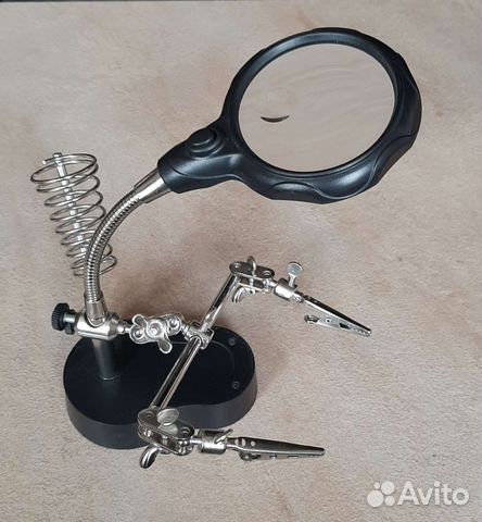 Лупа "Третья рука" с подсветкой держатель для плат купить в Москве ...