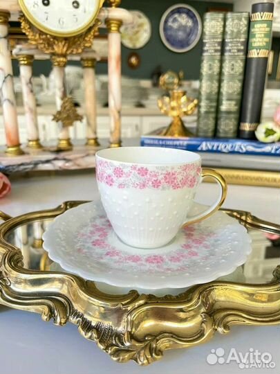 Кофейная пара Лимож Georges Boyer Riviera Ros