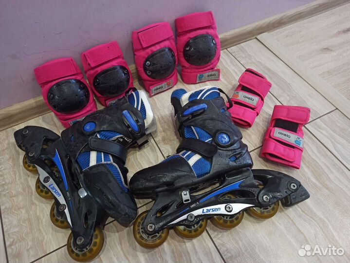 Детские Роликовые коньки раздвижные Larsen