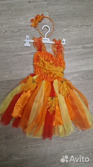 Костюм платье золотая осень-на 5-7 лет