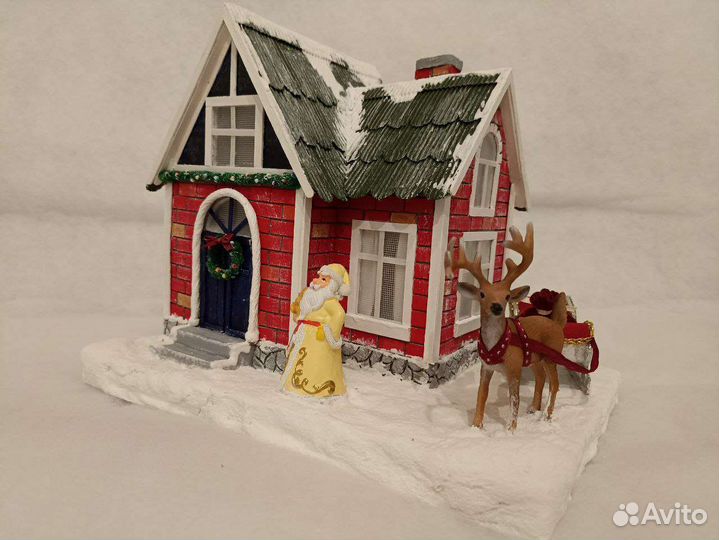 Домик-ночник для интерьера. Подарок на Новый год