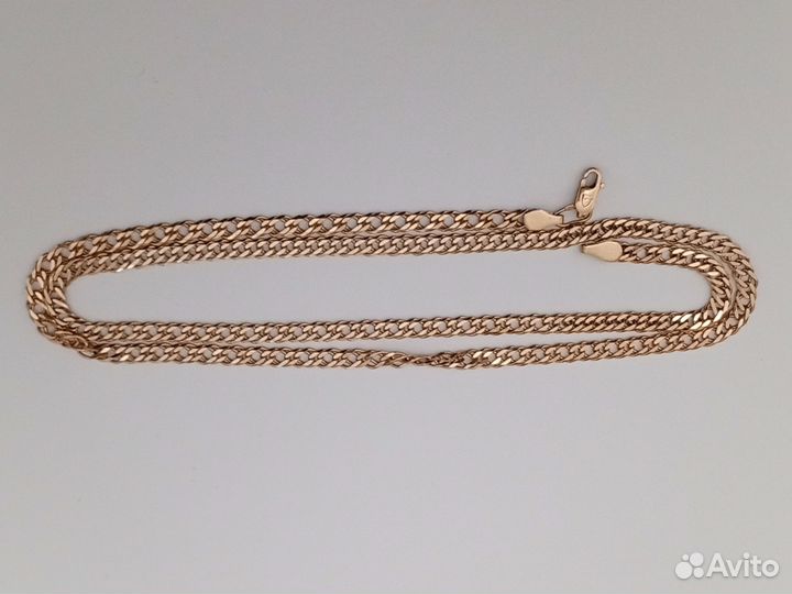 Золотая цепь 585 и кулон с бирюзой