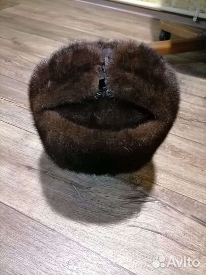 Норковая шапка мужская бу