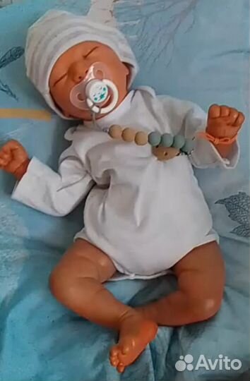 Кукла реборн силиконовая мальчик новорожденный