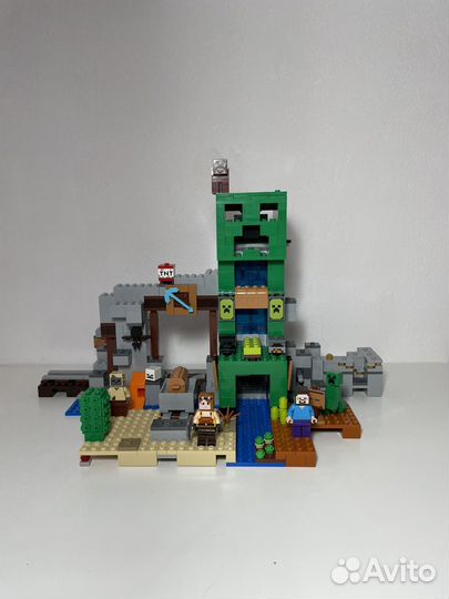 Lego minecraft шахта крипера