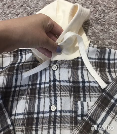 Рубашка в клетку детская