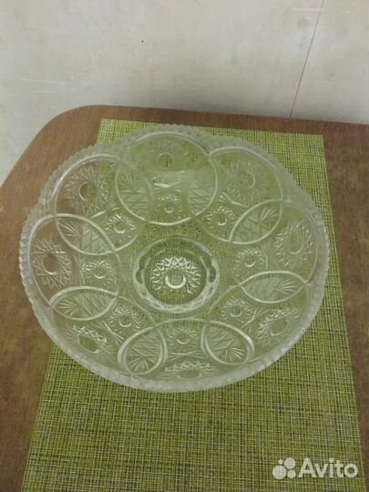 Ваза для фруктов хрусталь СССР