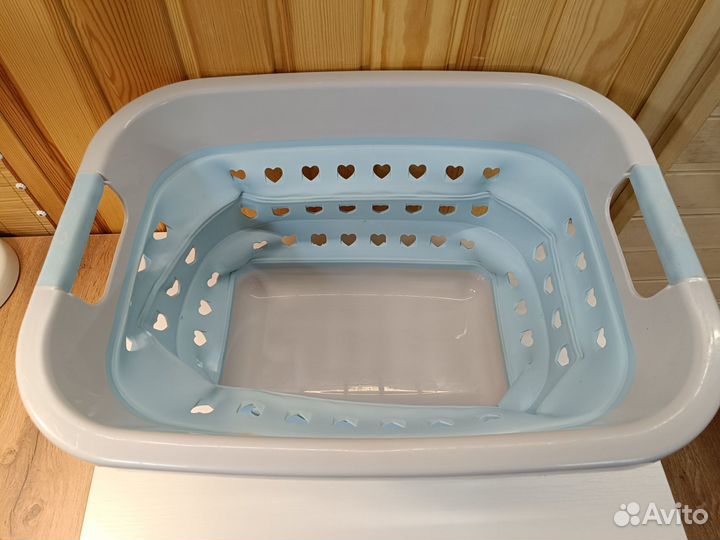 Корзина для белья складная компактная