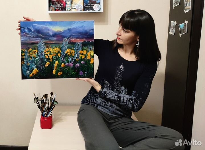 Картина маслом на холсте пейзаж