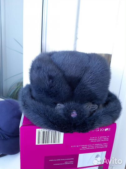 Шляпа норка, соболь, песец