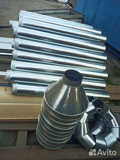 Трубы для вентиляции, воздуховоды оцинк и нерж