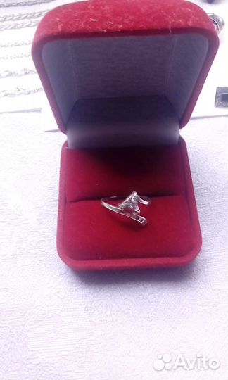 Кольцо серебро 925