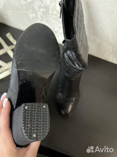 Сапоги Ботинки Батильоны кожа весна демисезон