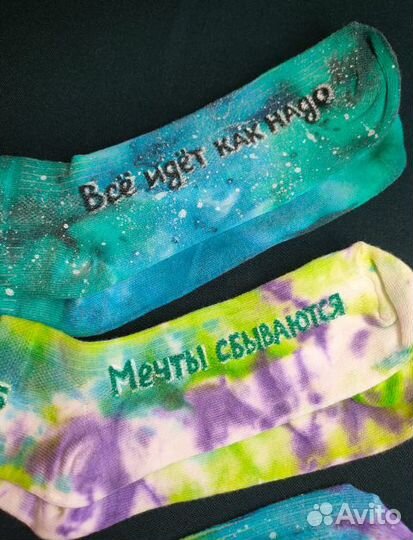 Носочки ручная роспись