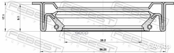 Сальник привода ford focus CB4 2008-2011