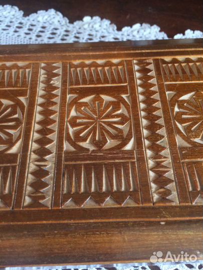 Деревянная резная коробка(шкатулка) СССР