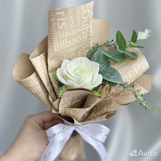 Букет цветов из мыла ручной работы