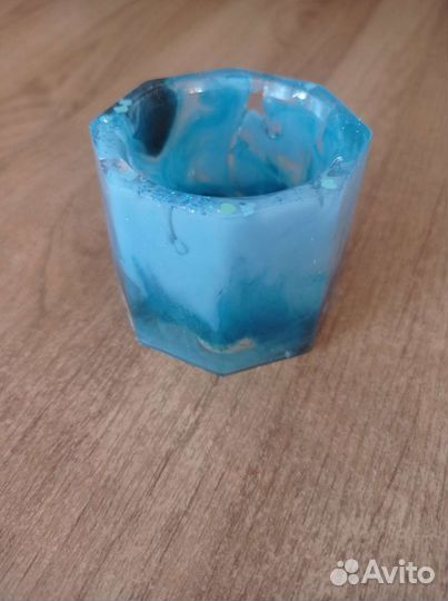 Стакан-подсвечник ручной работы