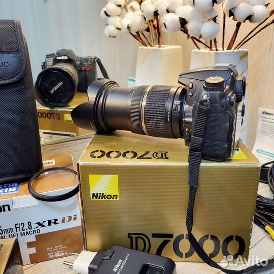 Фотоаппарат nikon d7000 объектив 28-75 вспышка