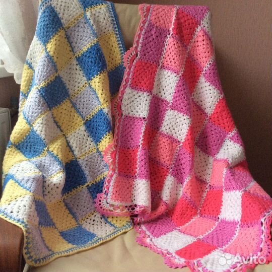 Детские пледы ручной работы, пледы для двойняшек