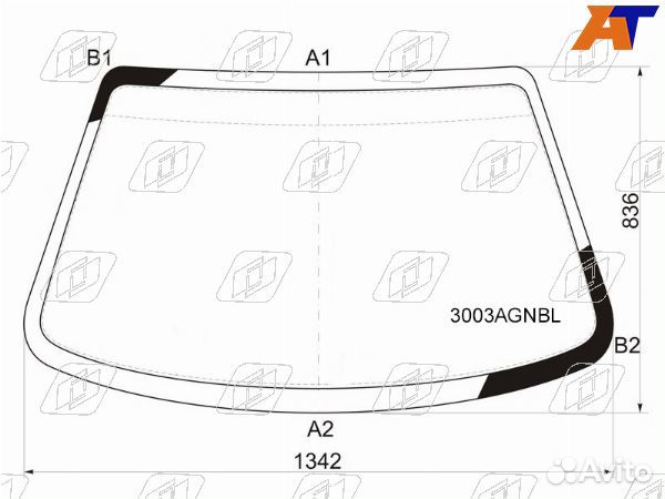 Стекло лобовое chevrolet lanos