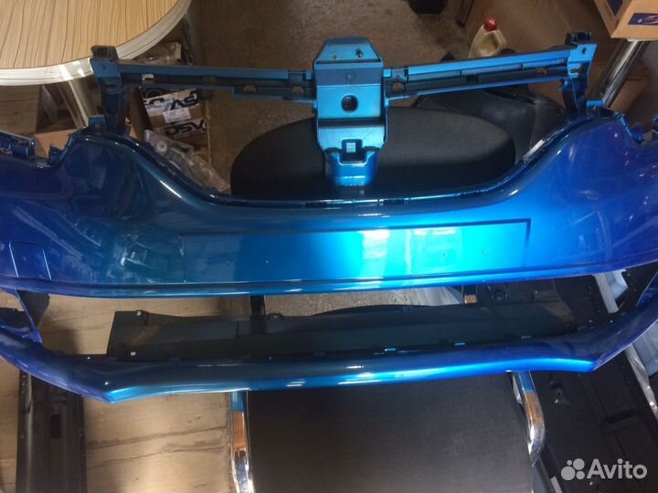 Бампер передний Renault Logan II, Sandero II 2014)