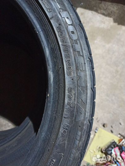 Bridgestone Potenza RE050A 245/40 R18 и 265/35 R18 97