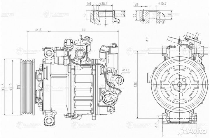 Компрессор кондиционера Бмв 3 F30 11