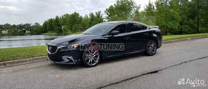 Клыки переднего бампера на Mazda 6 GJ (2015г)