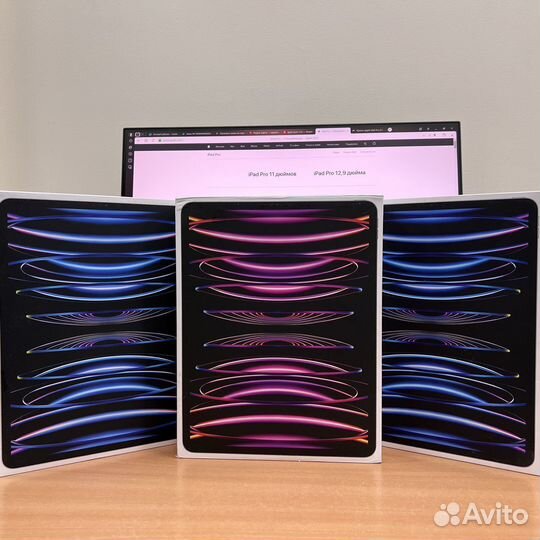 iPad pro 12 9 2022 M2 256gb новый WI-FI Черный