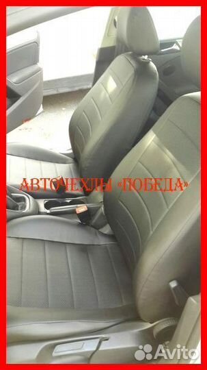 Чехлы Volkswagen Golf 5 из экокожи чёрные Классика