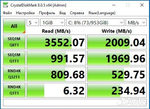 Nvme M.2 SSD Kingspec NX-1TB 1тб