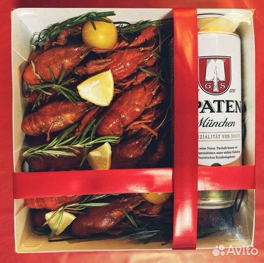 Подарочный Бокс (Раки, Морепродукты,Икра)